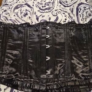 Black Satin Corset